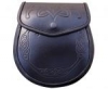 TTT-725. Glossy embossed leather sporran